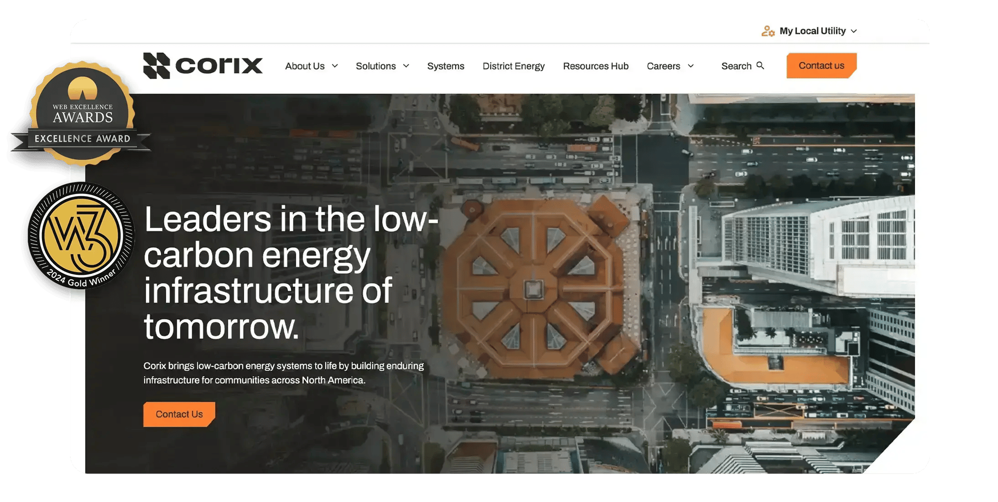 Corix_website_homepage