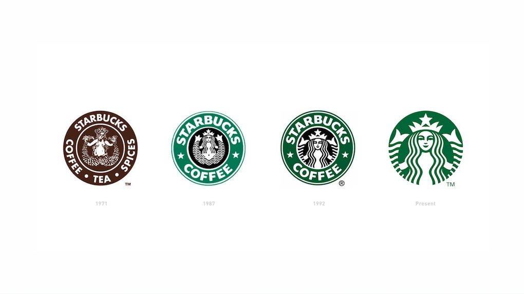 starbucks logos over the years