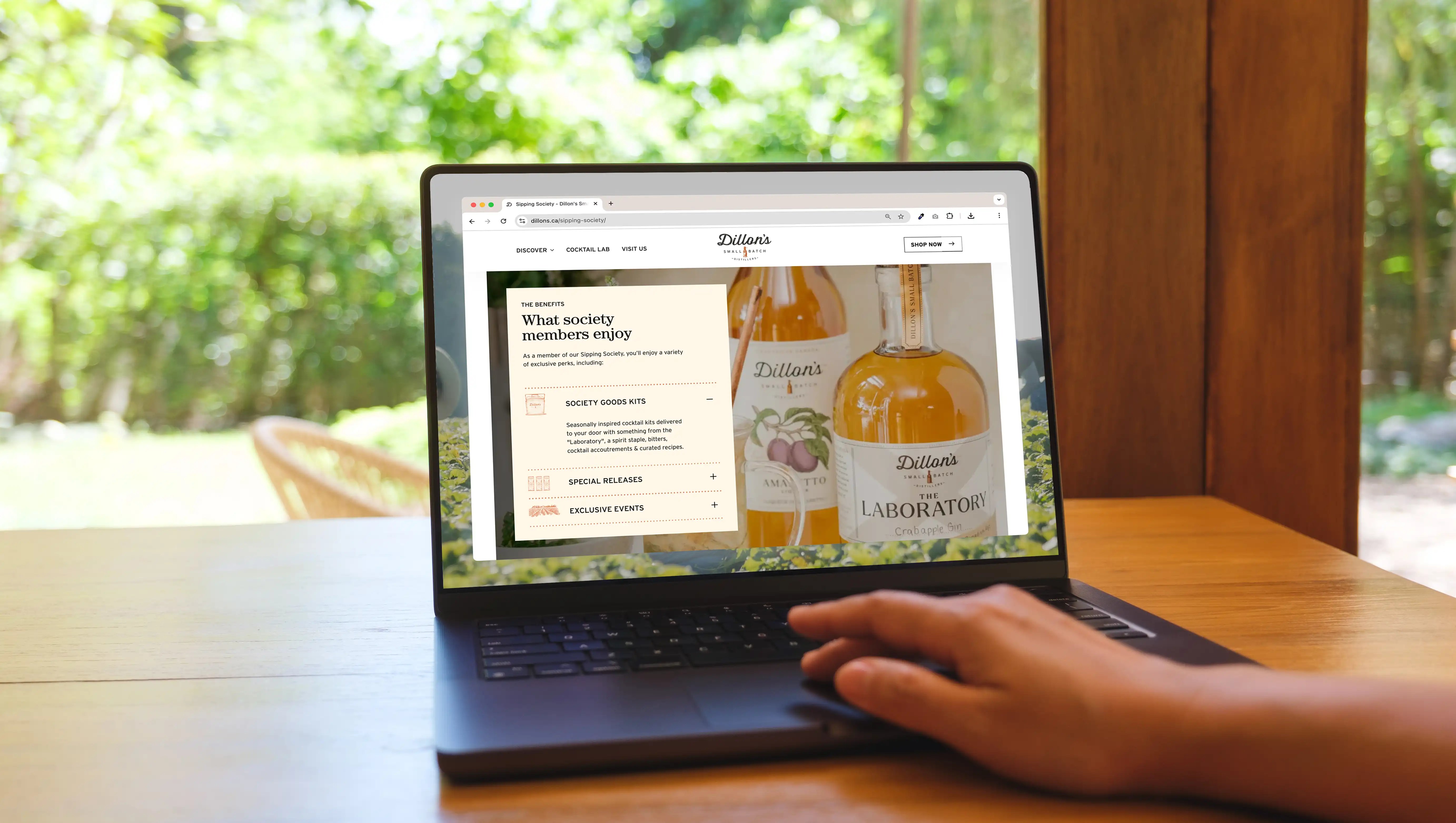 dillons_distillery_subscription_sipping_society_page_design